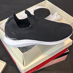 Anne Klein Black Slip-On Sneakers